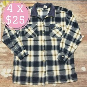 Capacity knits plaid super soft Jacket